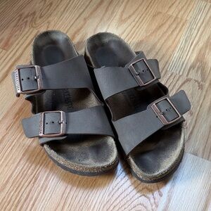 Birkenstock Dark Brown Double Strap Sandals